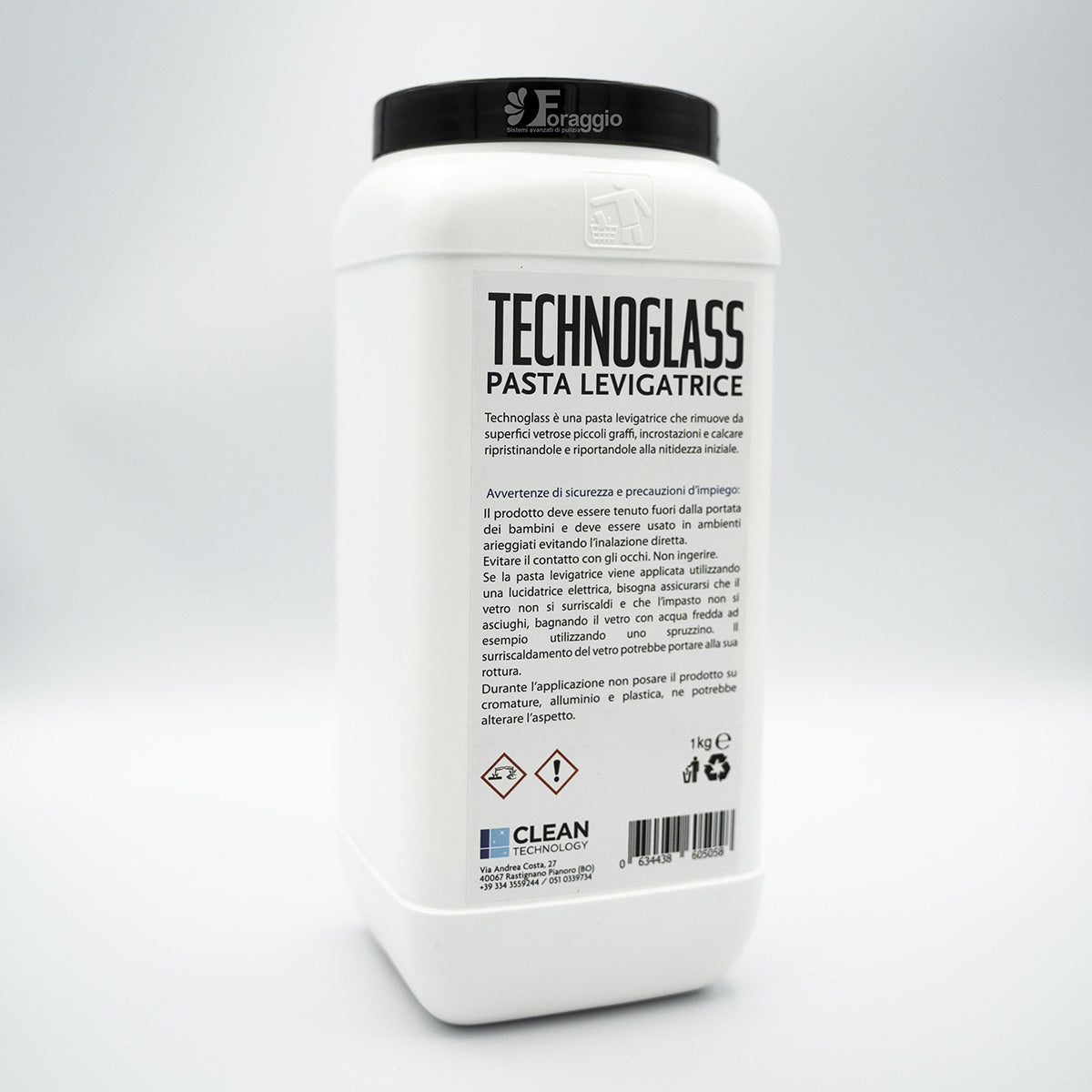 Technoglass 1 lt pasta levigatrice vetri doccia e auto