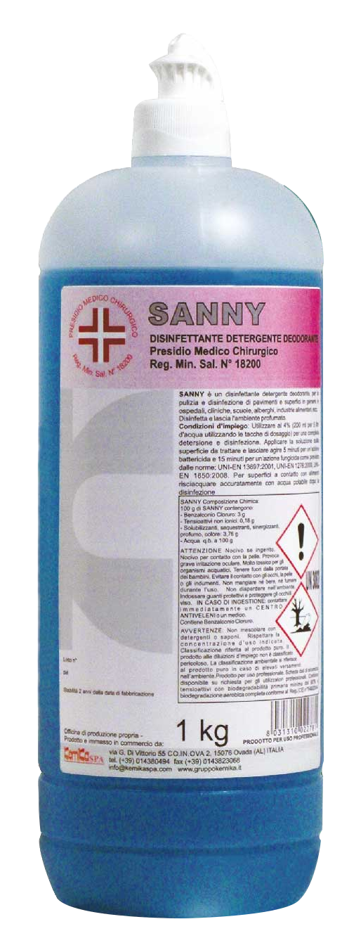 SANNY KG.1 - Disinfettante detergente deodorante