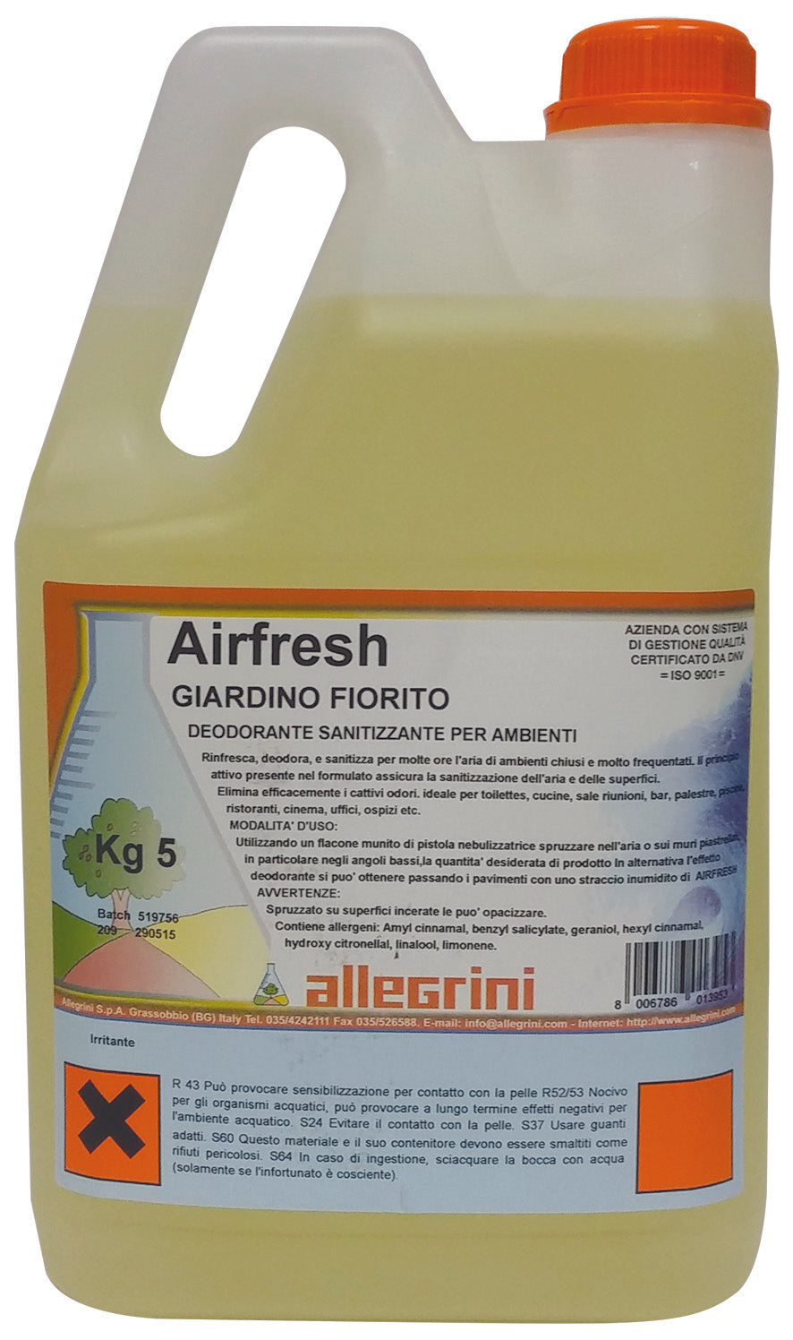 AIRFRESH DEODORANTE CONCENTRATO 5L - Giardino Fiorito